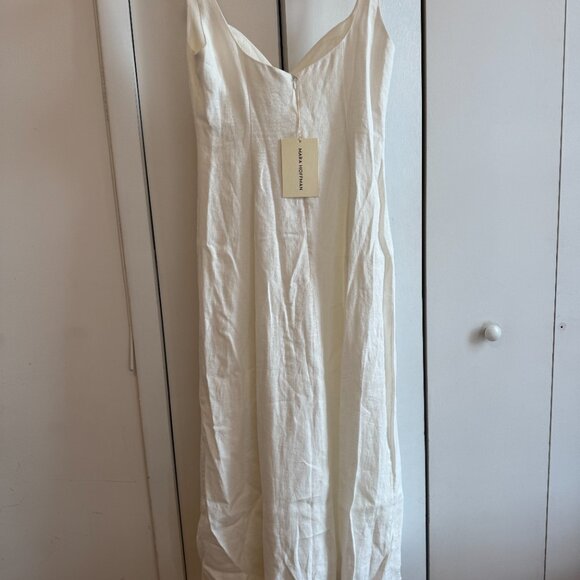 Mara Hoffman White Linen Perdita Dress - Picture 10 of 12